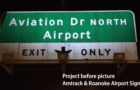 Amtrak and Roanoke Airport Signs - McClain & Co., Inc. 002