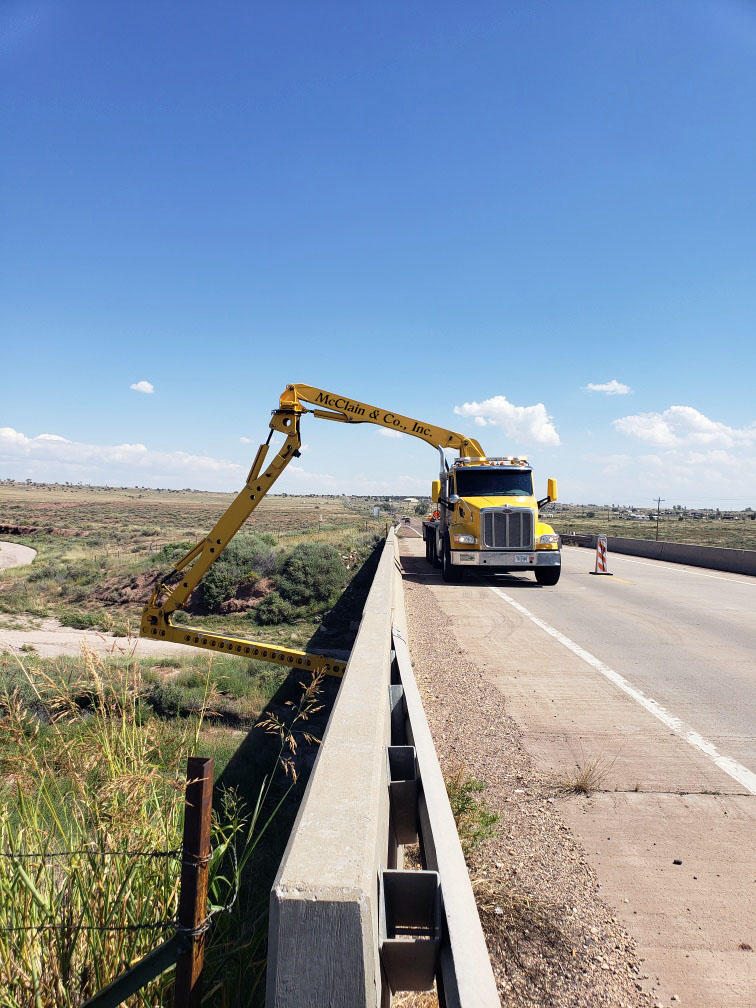 McClain Has The Equipment Designed for Getting Down and Under Bridge Decks